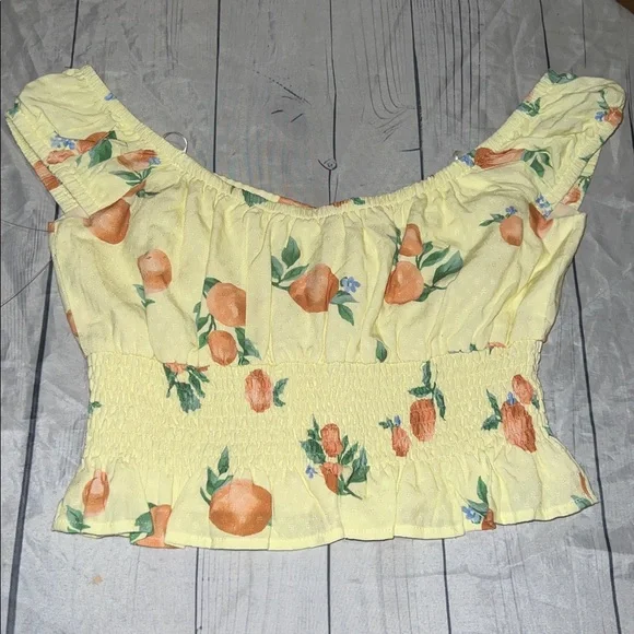 Sadie & Sage peaches crop top size small NWOT - Picture 4 of 9
